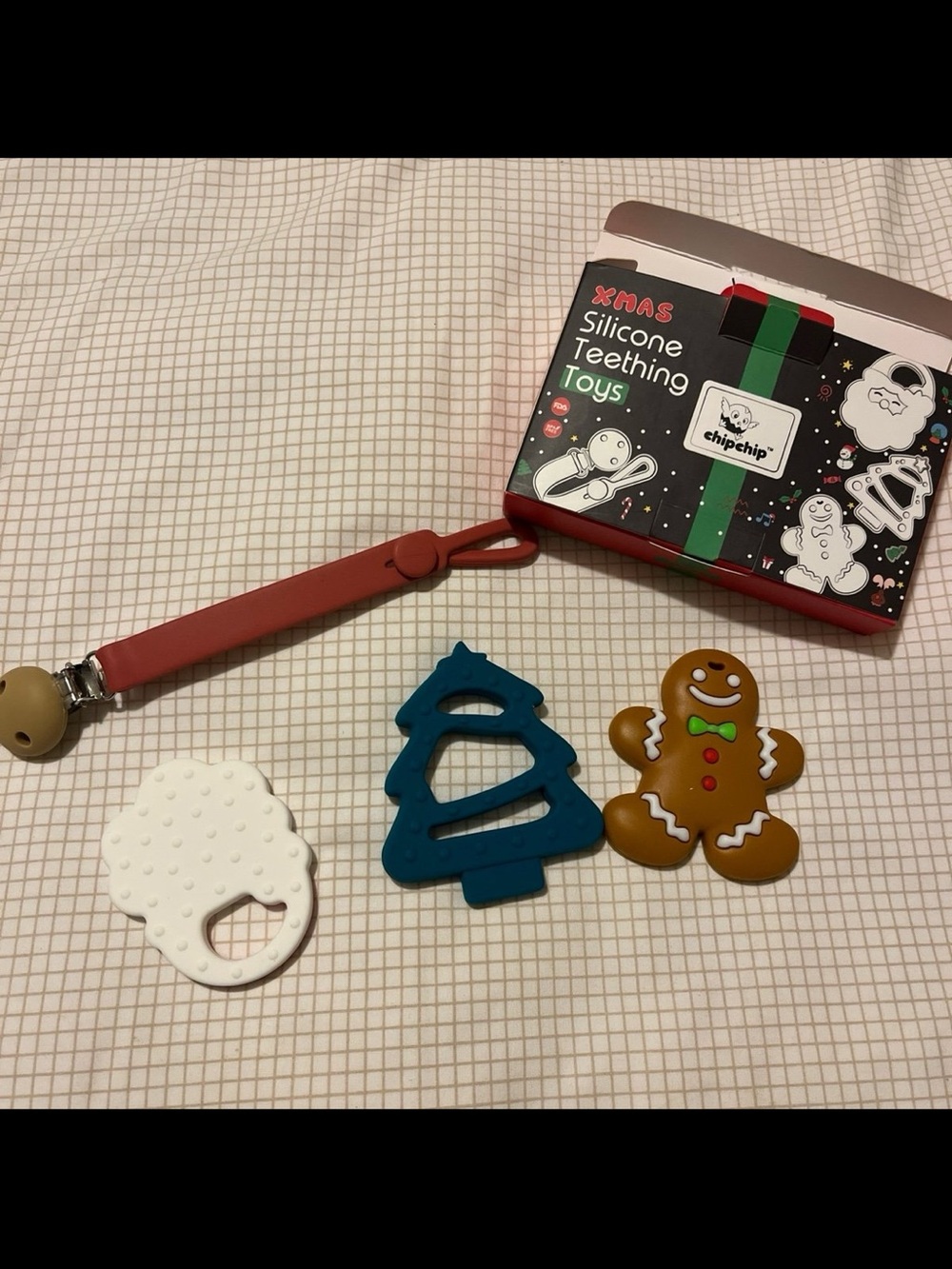 Christmas Silicone Teething Toys- New